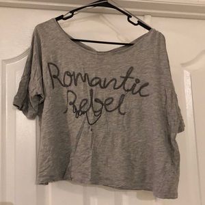 Grey crop top